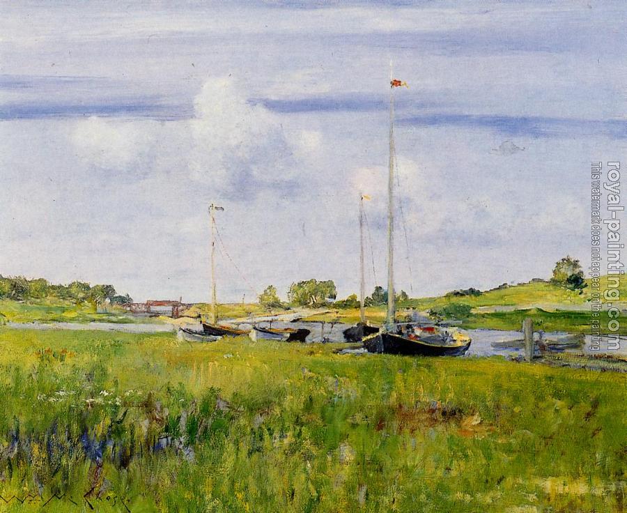 William Merritt Chase : At the Boat Landing